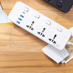 Smart Power Socket – 3 Ac Outlets, 3 Usb 1 Type-C Port With 2m