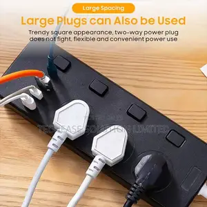 Smart Power Socket – 3 Ac Outlets, 3 Usb 1 Type-C Port With 2m