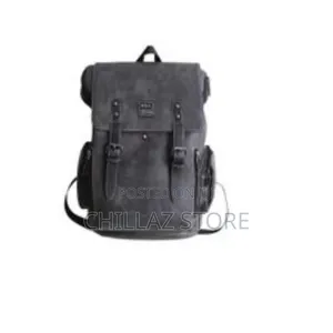 Vintage Leather Black Backpack Soft Bags