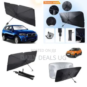 Car Windshield Sun Shade Umbrella, Foldable Automotive Cover Sunshade
