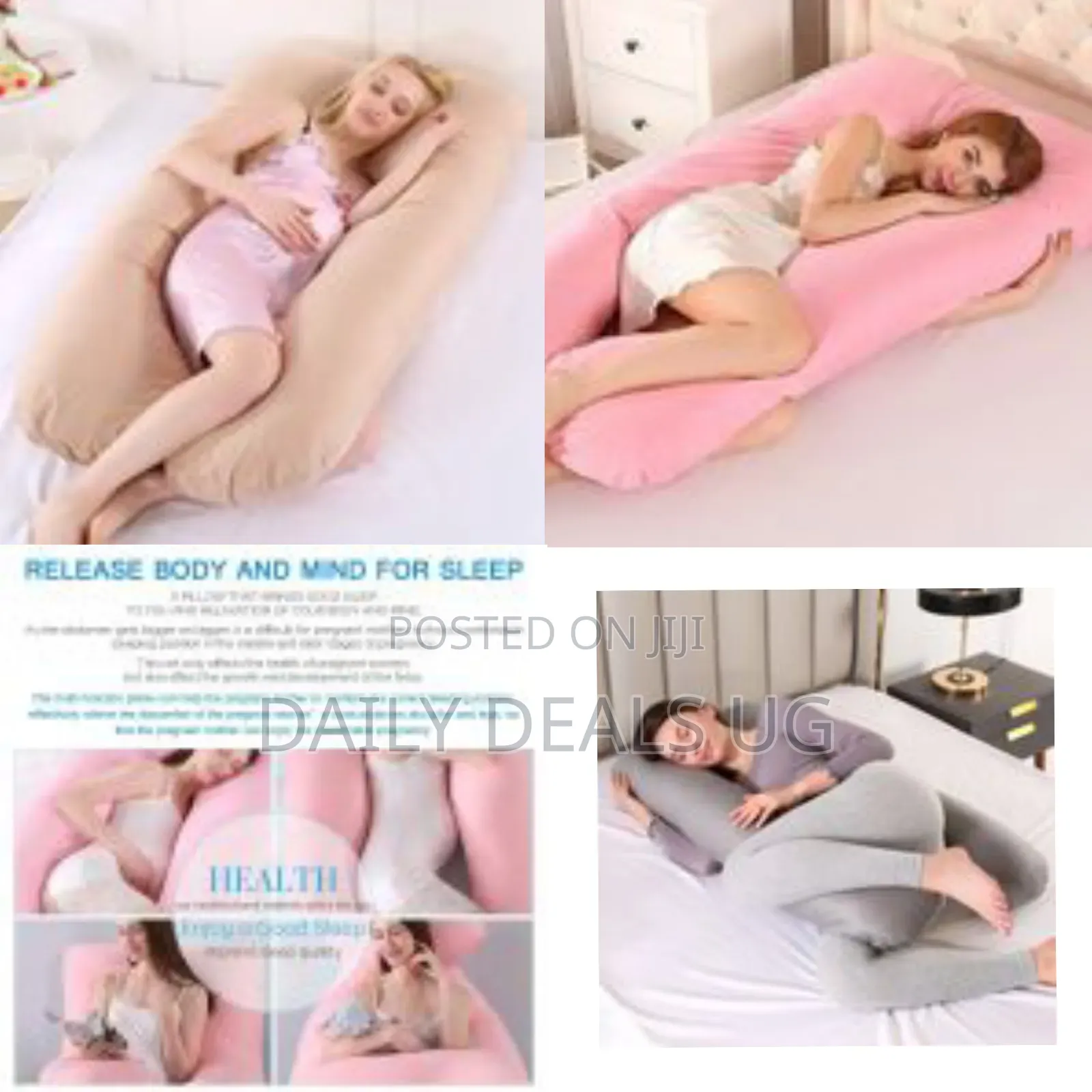 U Shaped Body Pillow for Pregnancy, 55 Inch