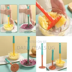 Potato Masher Food Grade Dense Holes Ergonomic Long Handle Manual