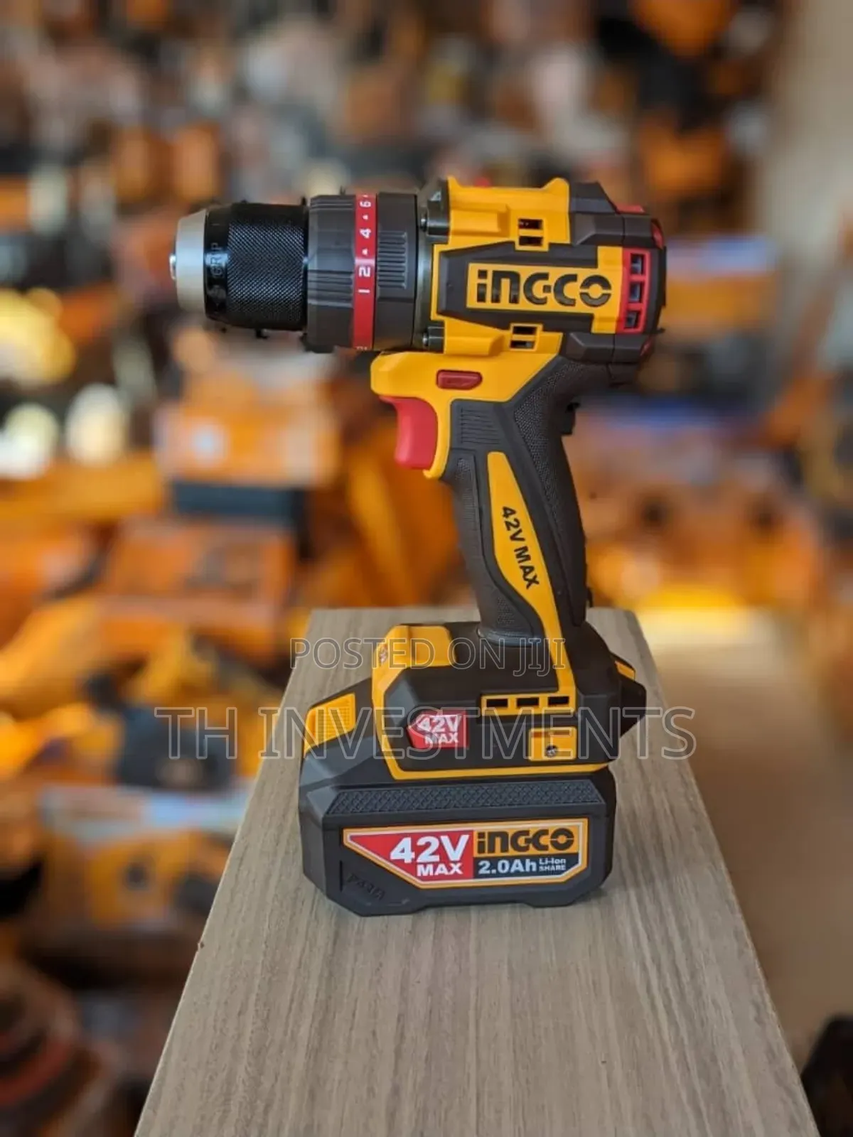 Ingco 42v Bl Compact Impact Drill 69nm 1x2.0ah Case Cidli426981