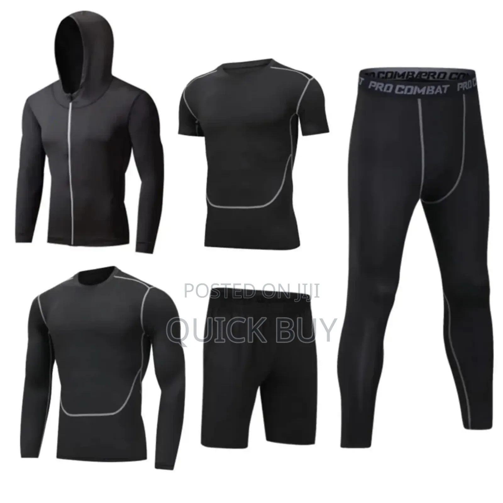 Men's 5-Piece Compression Athletic Wear Set