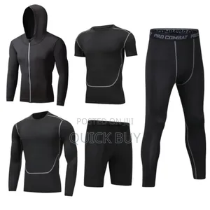 Men's 5-Piece Compression Athletic Wear Set