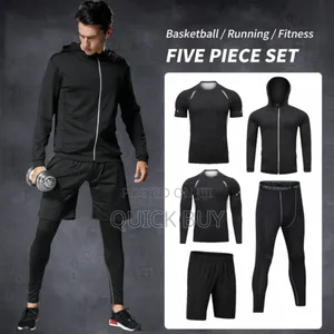 Men's 5-Piece Compression Athletic Wear Set