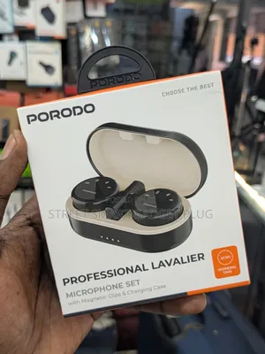 Porodo Wireless Lavalier Magnetic Wireless Microphone