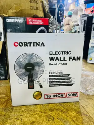 Cortina Electric Wall Fan 16inch With Remote