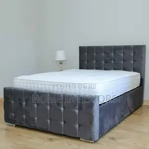 6 by 6 Bed in Light Gray