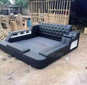 Leather Bed With Storage Space