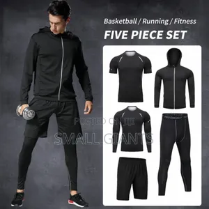 Men's 5-Piece Compression Athletic Wear Set