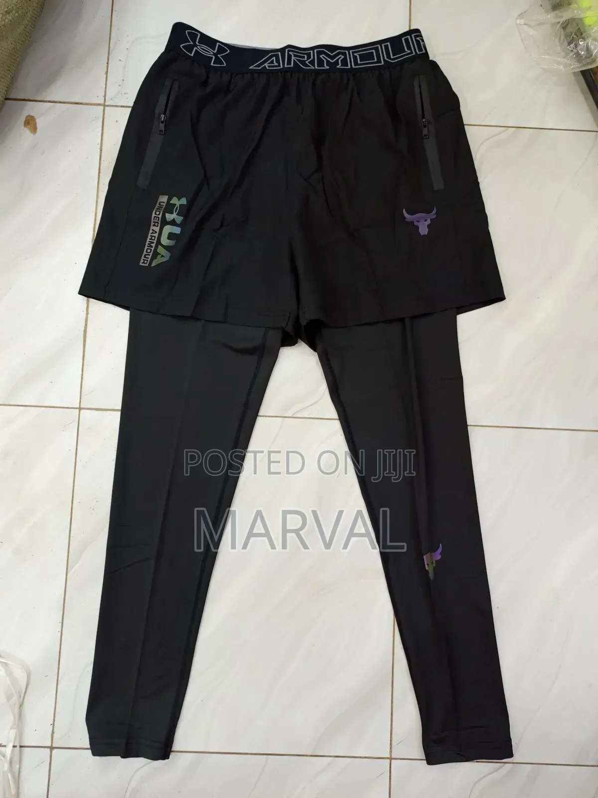 A Pair of Black Under Armour Athletic Pants.