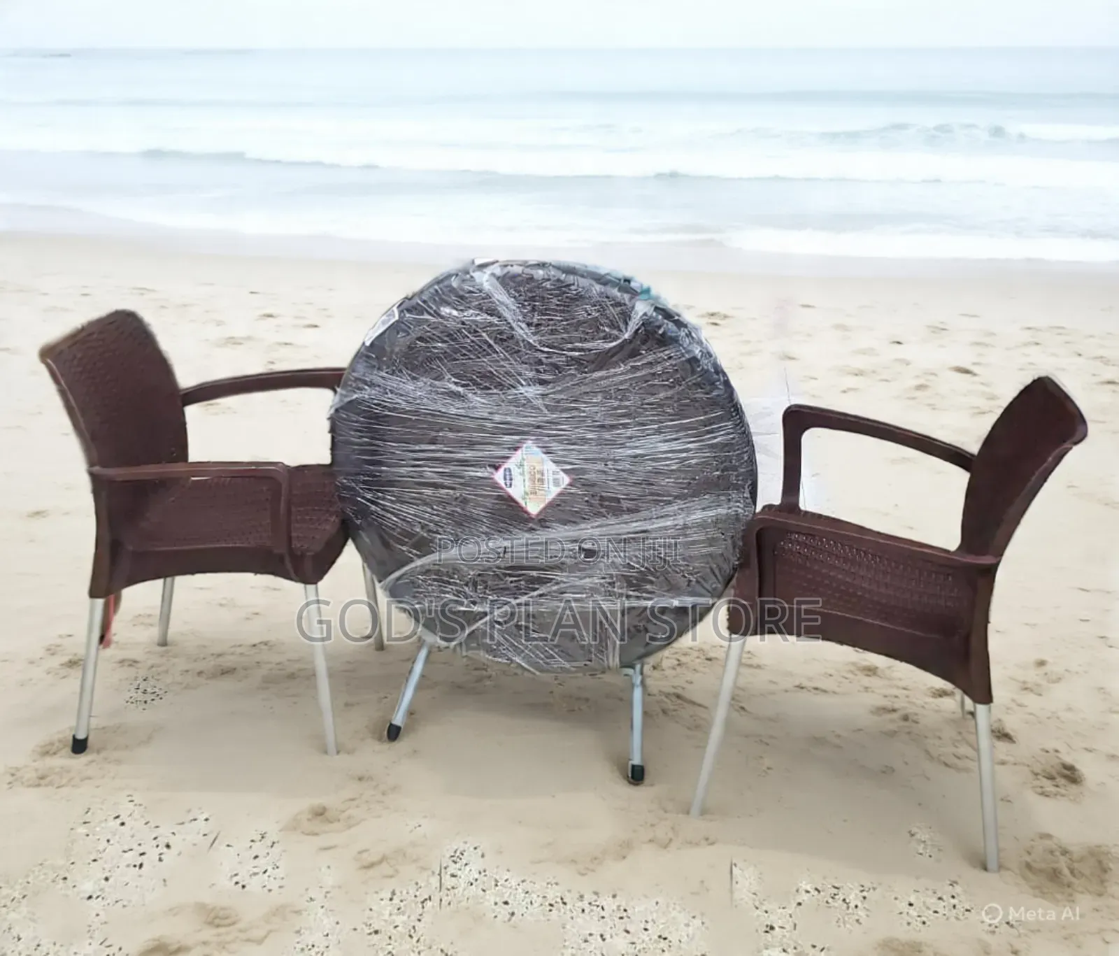 Apart Plastic Dining Chairs and Foldable Plastic Table