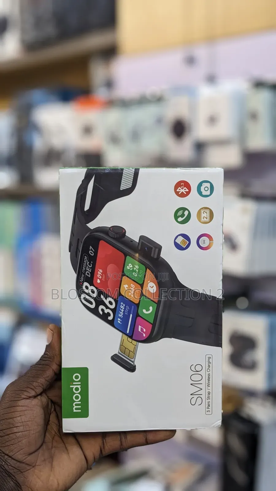Modio Sm06 Smartwatch With Sim Card, Hd Call and Camera