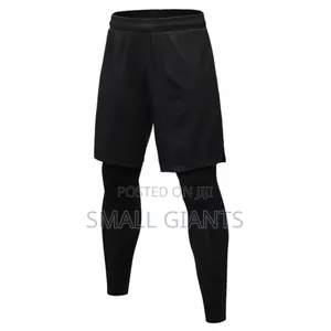 2in1 Men and Women Tights and Shorts Exercise or Gym Wear