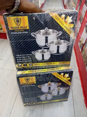 Kaisa Villa 6-Piece Stainless Steel Cookware Set (Model Kv-6640).