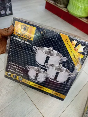 Kaisa Villa 6-Piece Stainless Steel Cookware Set (Model Kv-6640).