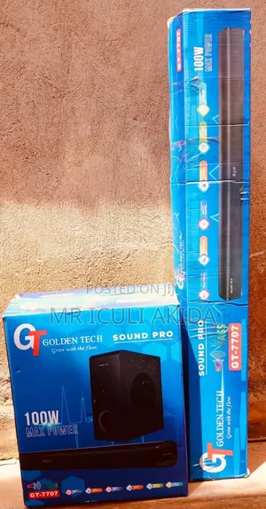 Golden Tech Sound Pro Gt-4404 Soundbar and Subwoofer System.