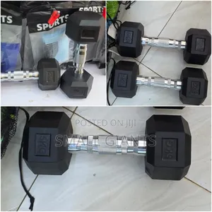 A Pair of 5kg Hex Dumbells