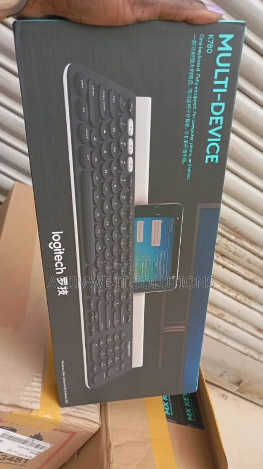Logitech Multi-Device Wireless Keyboard.