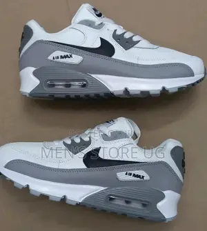 Nike Air Max 90 Gray And White Classic Sneakers For Both Women And Men