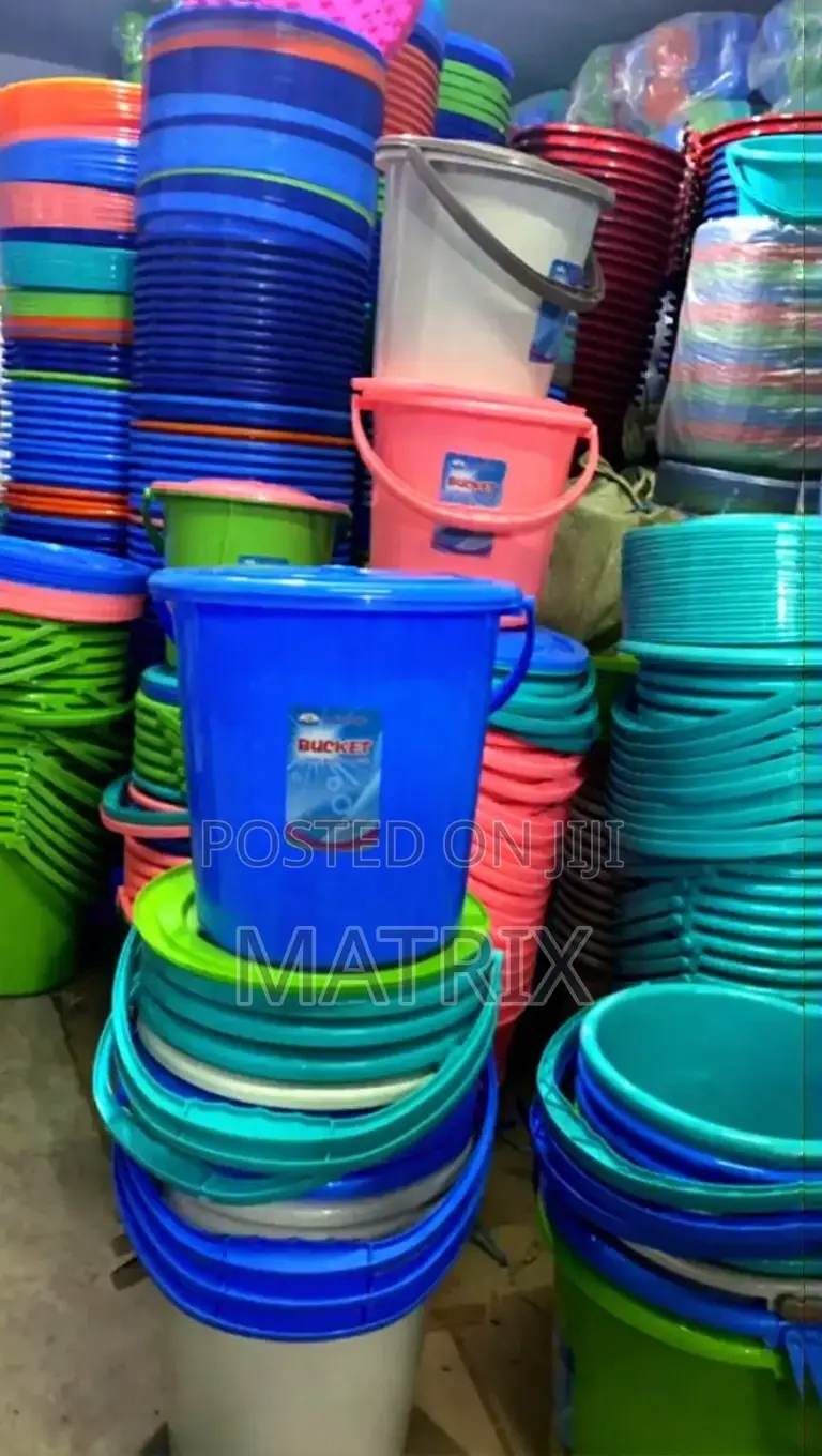 Plastic Buckets 20ltrs School Home Office Garden