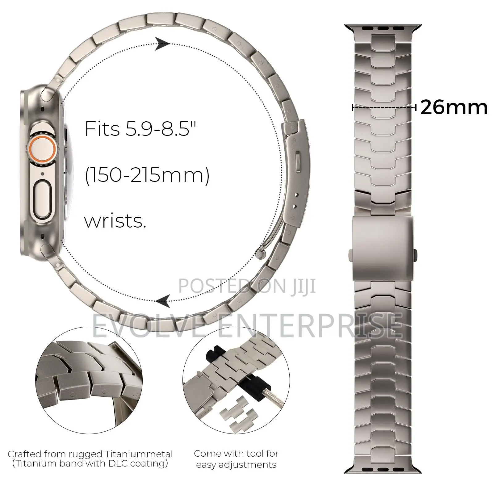 Titanium Band Compatible With Apple Watch Ultra 3/2/1 49mm