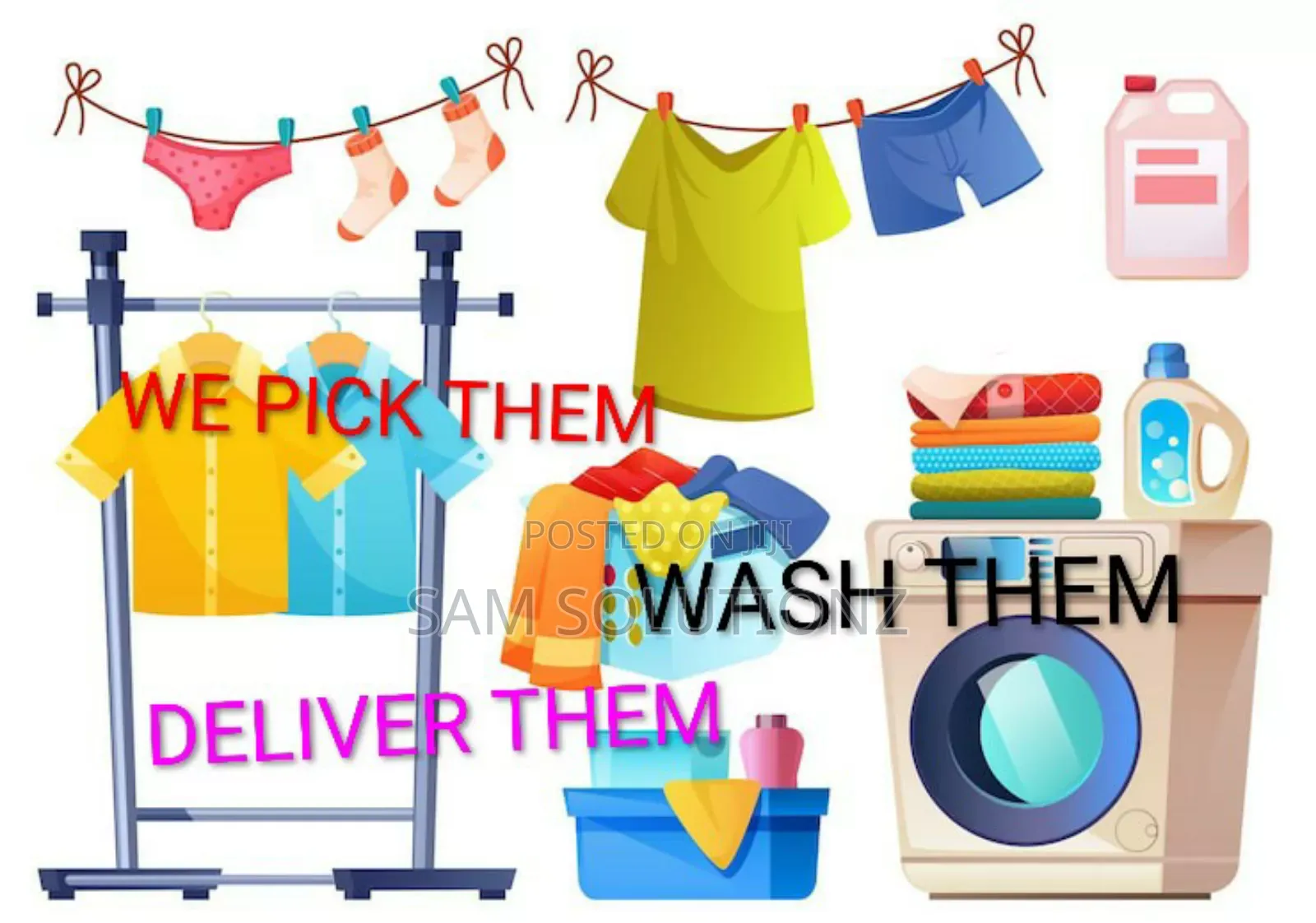 Laundry Wash, Dry And Fold Services.