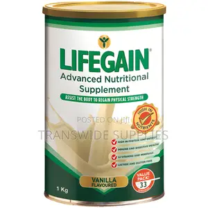 Life Gain Advanced Nutritional Supplement Vanilla 1kg -for Weight Gain