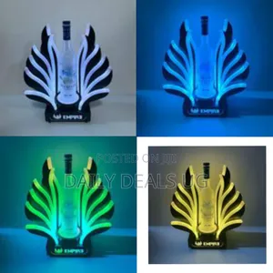 Nightclub Bar Custom Logo Acrylic Peahen Coral Carrier Glorifier