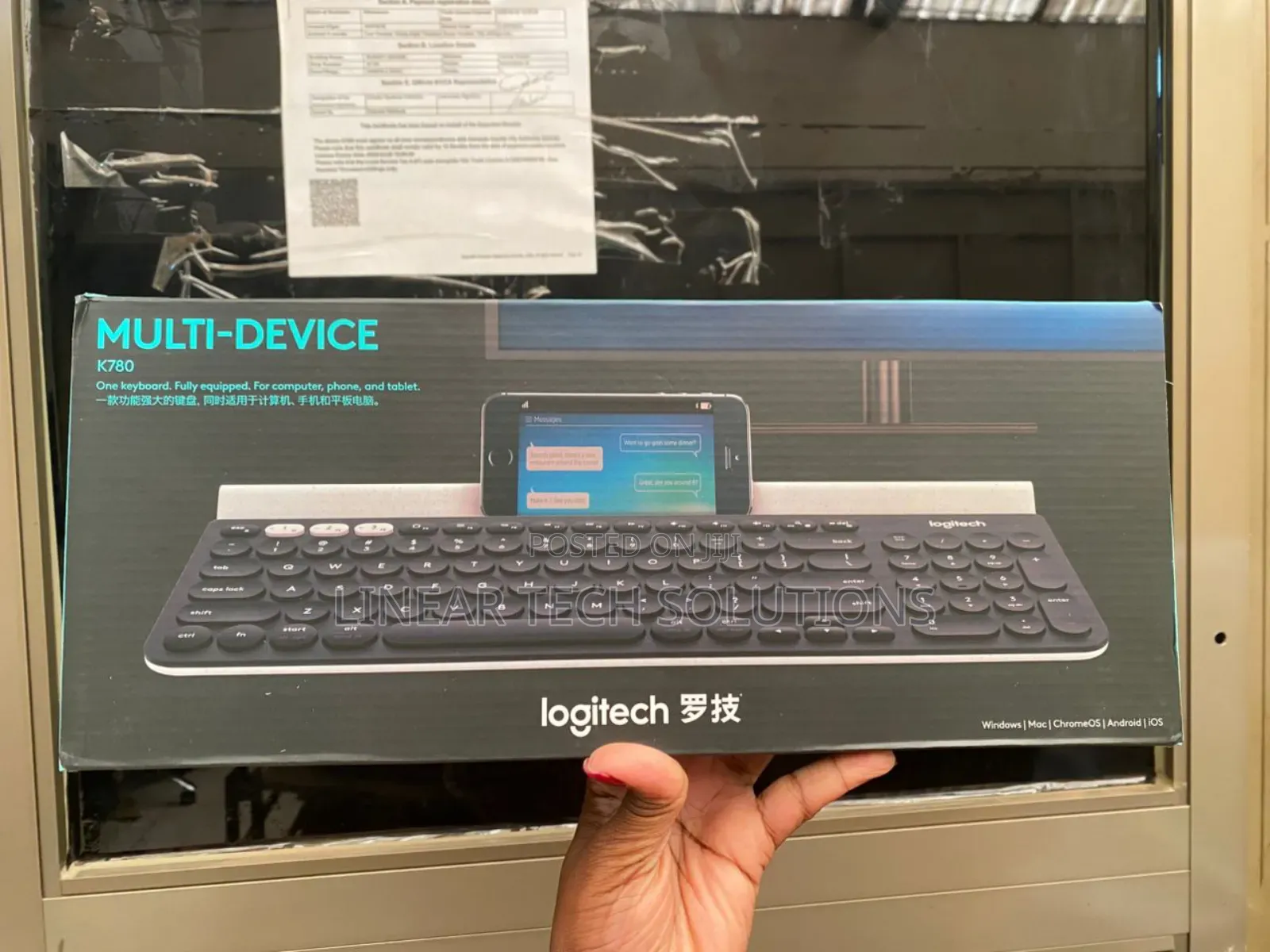 Logitech Multi-Device Keyboard.