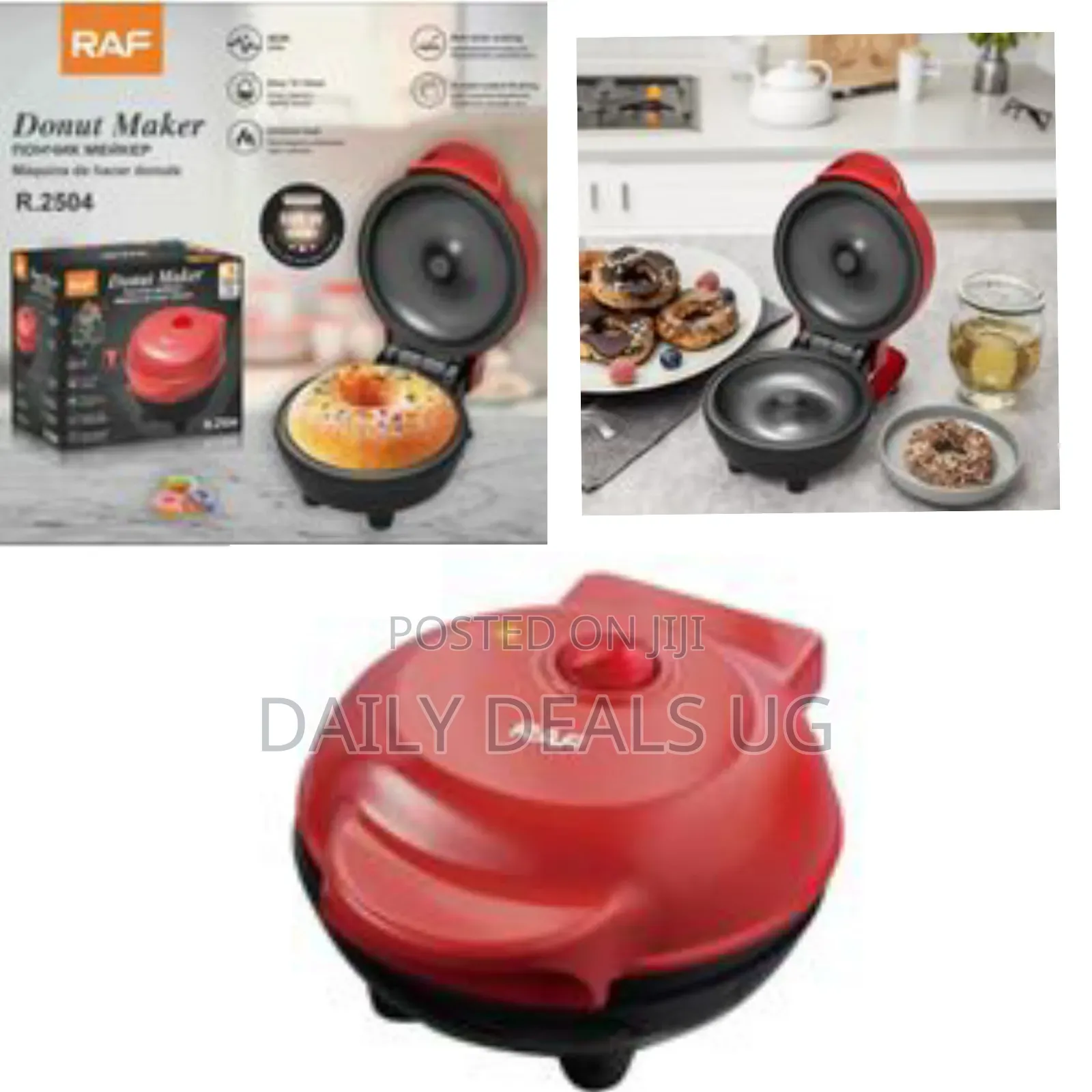 Raf Automatic Cake Maker Mini Doughnut and Waffle Maker