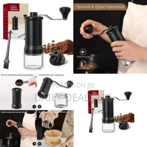 Manual Coffee Grinder With Adjustable Ceramic Conical Hand Burr
