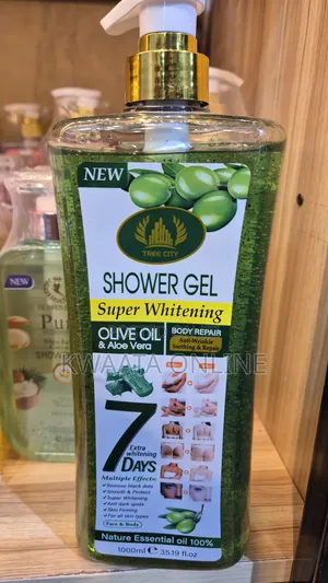 Tree City Super Whitening Shower Gel With Olive Oil Aloe Vera.