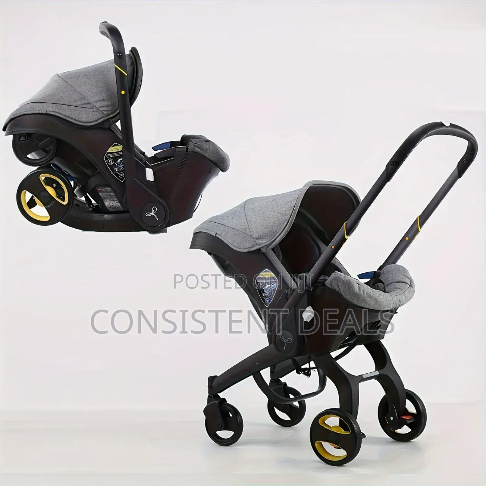 4-in-1 Baby Stroller Travel System With Infant Car Seat (2-16kg)