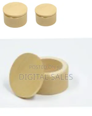 Round Unpainted Wooden Jewelry Box Plain Unfinished Wood Trinket