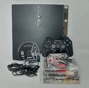 Sony Ps3 Slim Console Bundle W/ Dualshock 3 Controller Plus 15 Game