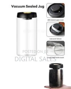 2 Pieces of 1200ml 1800ml Vacuum Sealed Tanks for Coffee Beans