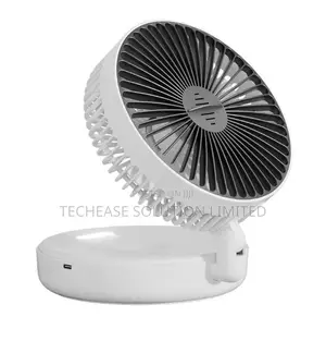 Portable Rechargeable Fan – 5000mah,4-Speed With Warm Night Light