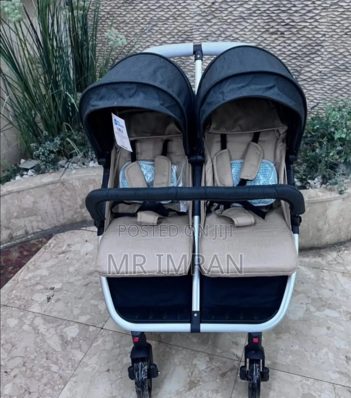 Side-by-Side Twin Baby Stroller