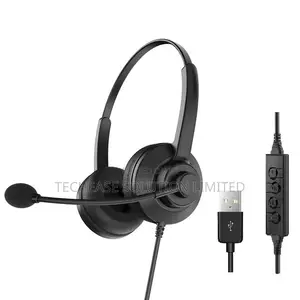 Usb Call Center Headset - Noise Cancelling Wired Headphones