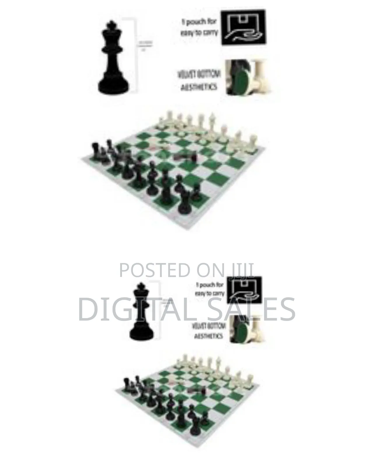 35 X 35cm The Criff Foldable Tournament Chess Set With Solid Plastic