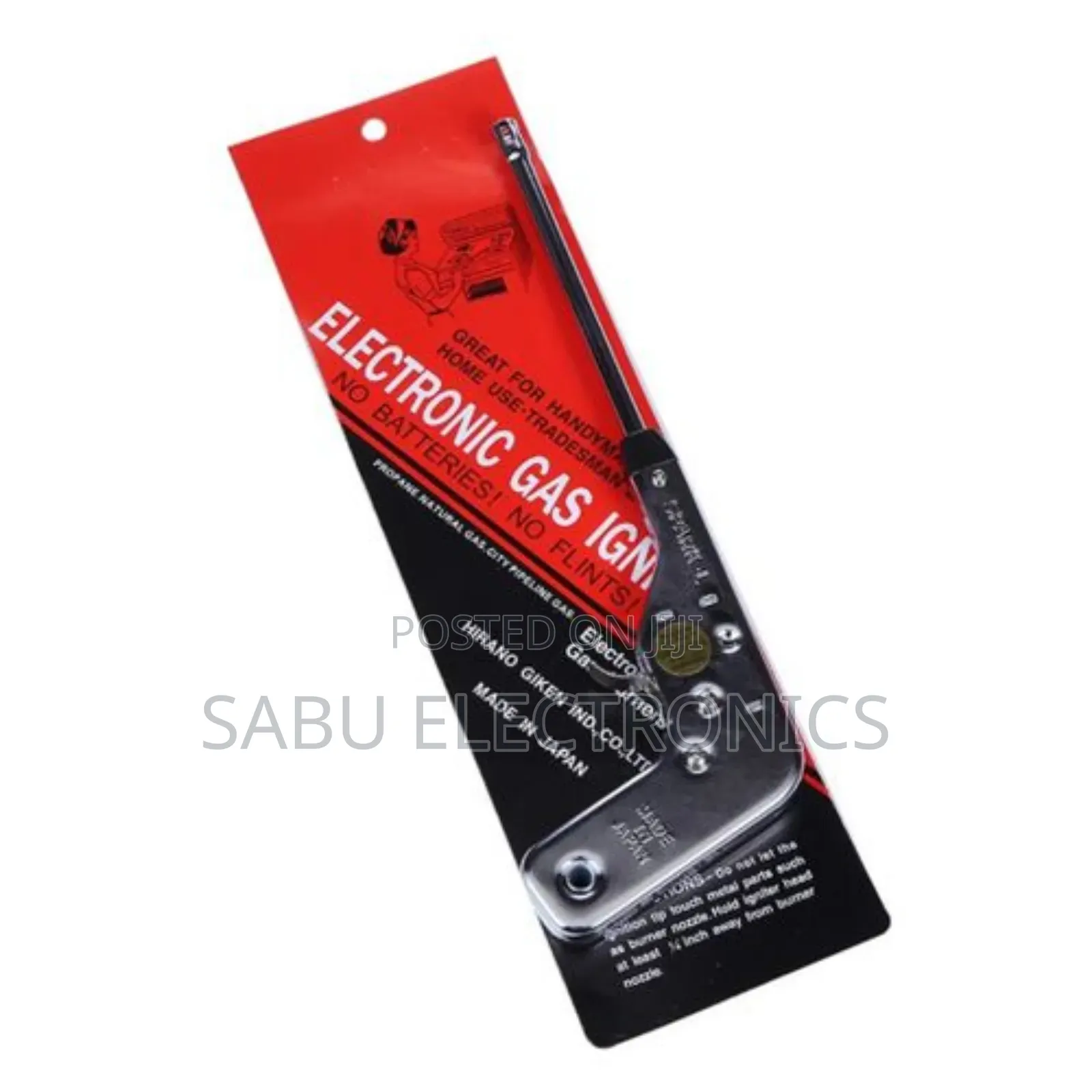 Electronic Gas Igniter –No Batteries Needed, Long Reach, Durable Metal