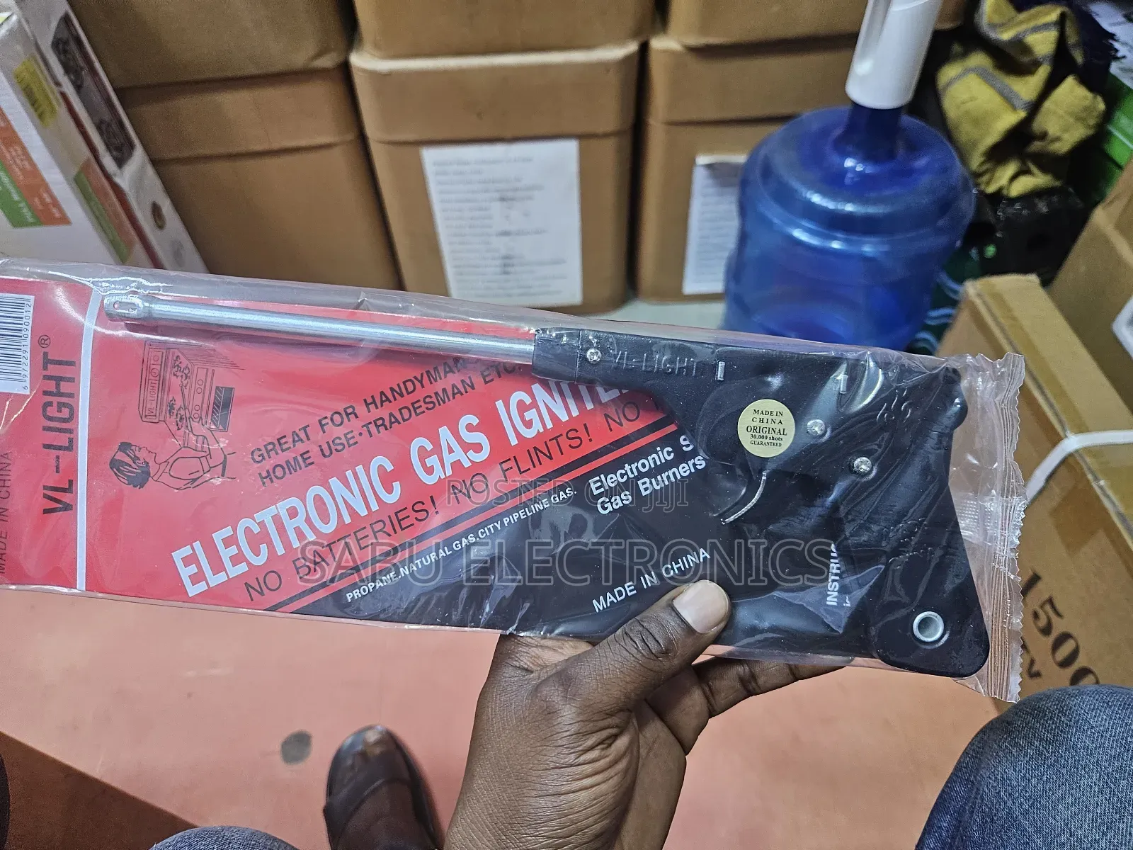 Electronic Gas Igniter –No Batteries Needed, Long Reach, Durable Metal