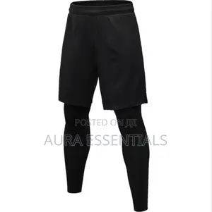 2in1 Men and Women Tights and Shorts Exercise or Gym Wear