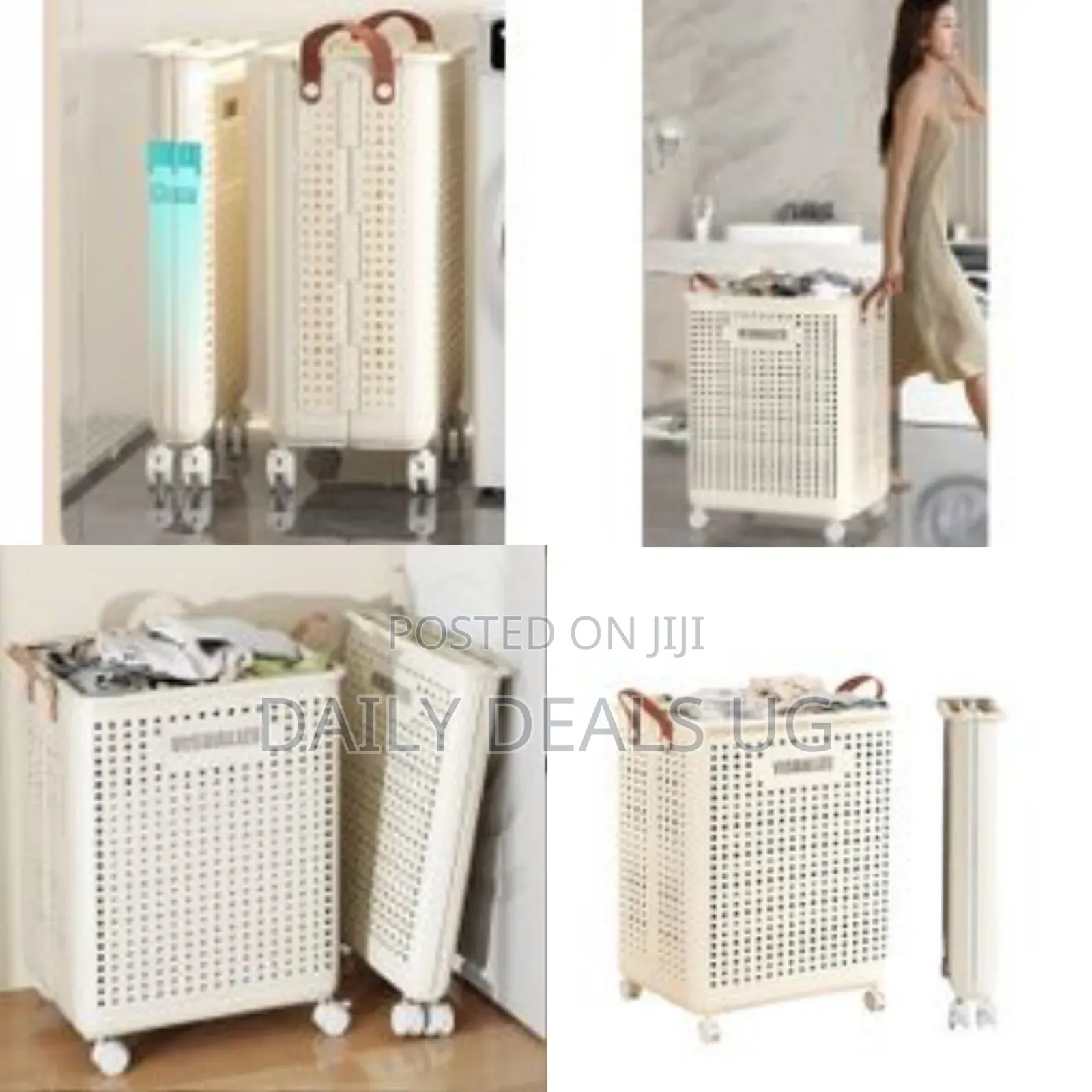 Earwig Laundries Storage Container With Wheels Dirty Clothes Hamper