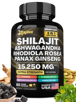 Zoyava Shilajit Pure Himalayan With Ashwagandha, Giseng Etc 60caps