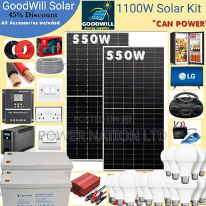 1100w Power Nation Solar System Full Kit