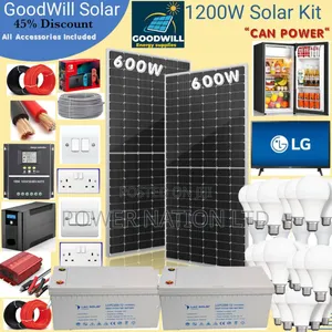 1200w Power Nation Solar System Full Kit