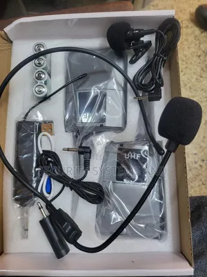 Double Wireless Head Microphone And Collar With Reciever